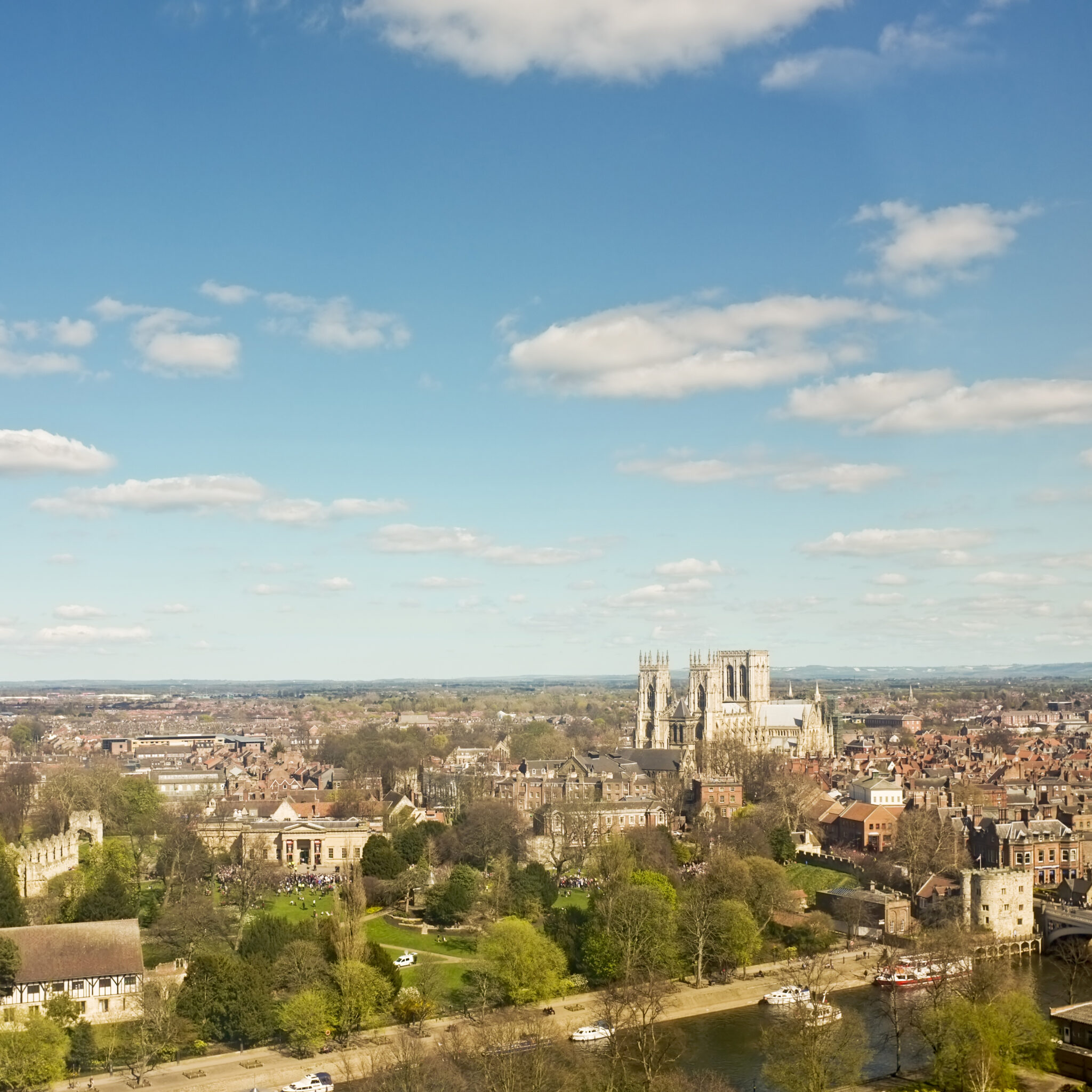 Aerial view of York Cathedral - Council Access Officer