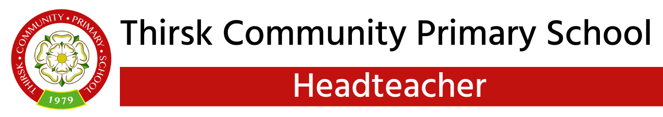 Thirsk Community Primary School Headteacher banner