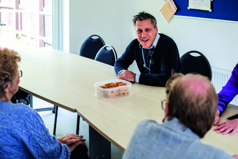 Stockton Borough Council's Alistair Mathieson smiling at meeting