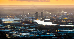 Power Plant pictured in the sunset - Tees Valley Collaboratie Trust