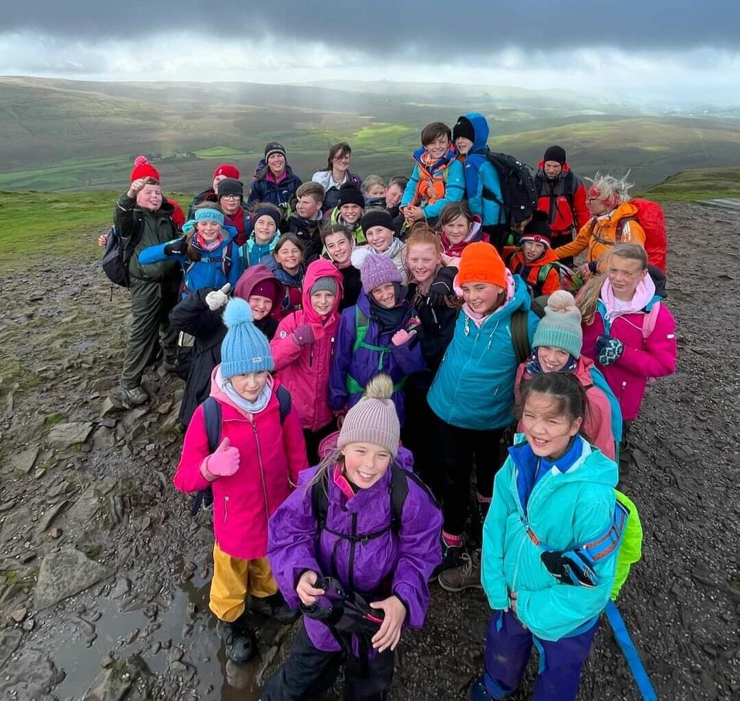 Ingleton Primary School pupils outdoors