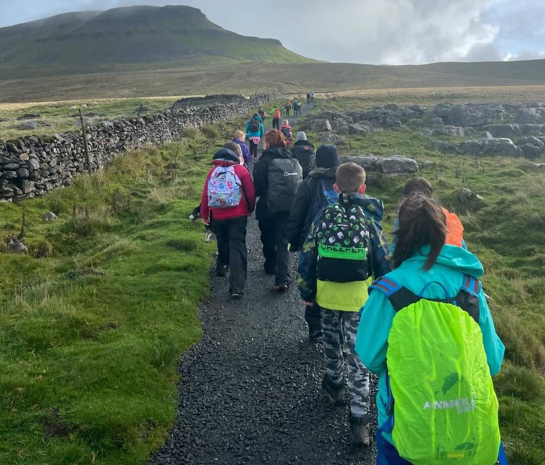 Ingleton Primary School pupils outdoors 1