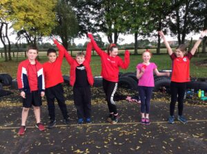 image of students at stockton-on-the-forest primary school outside