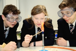 Picture of 3 students at Bedale High School