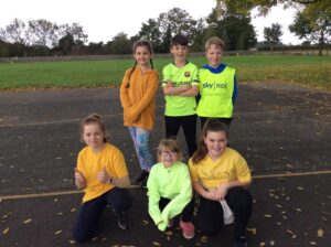 image of students at stockton-on-the-forest primary school outside