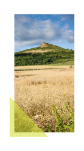 Roseberry Topping and surrounding countryside