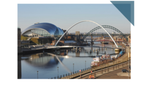 Gateshead Millennium Bridge over the River Tyne